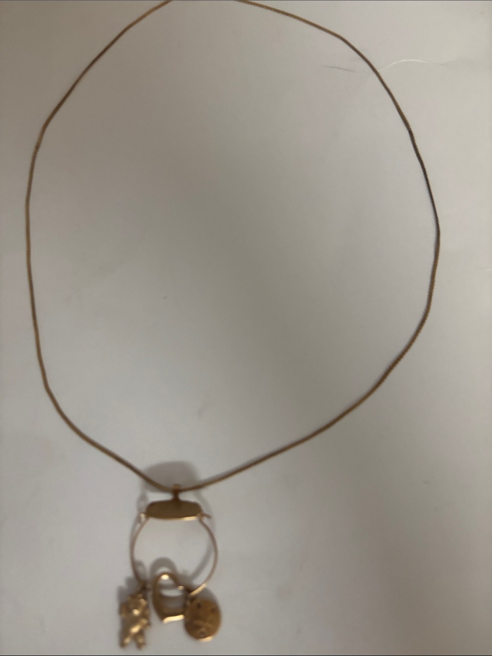 Minimal Gold Charm Necklace for Women